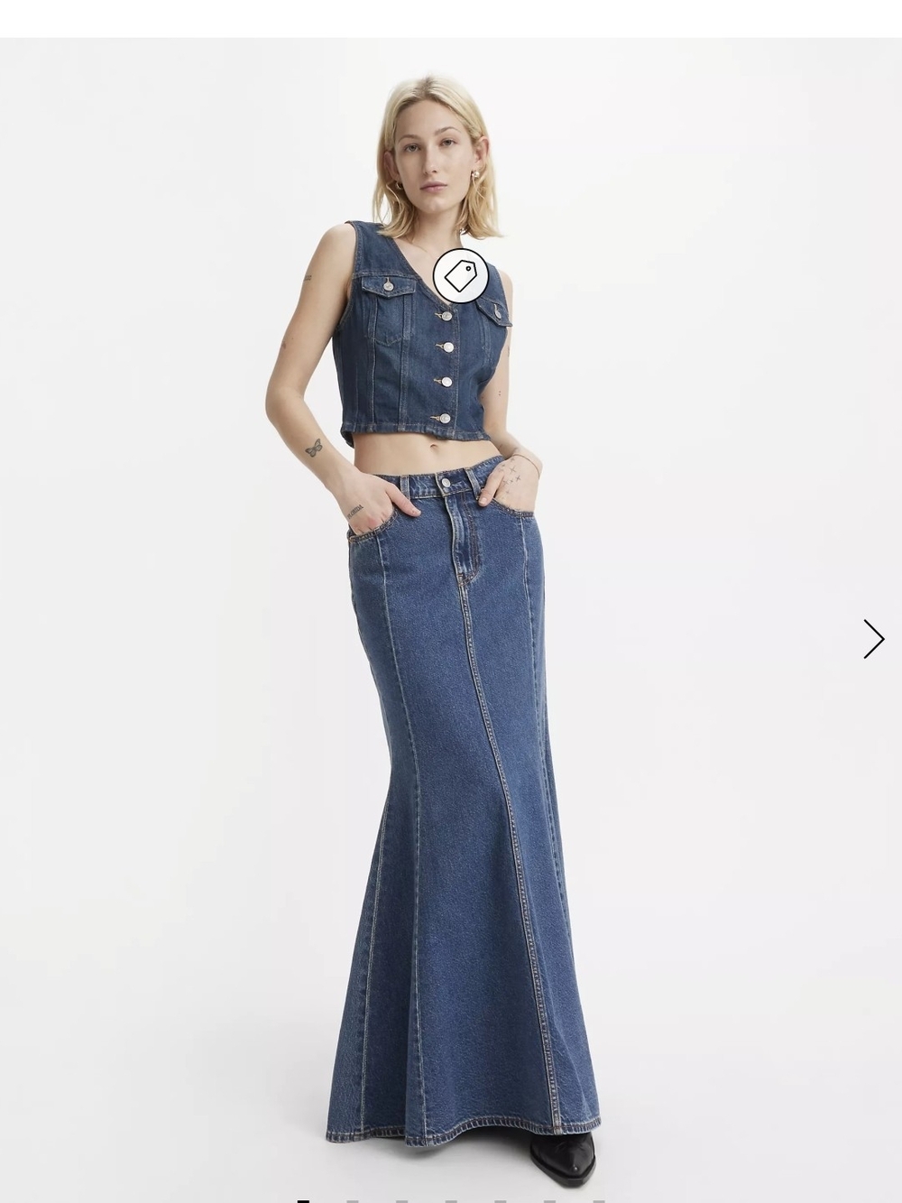 Mermaid Denim Skirt